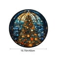 thumbnail image 3 of Uutvery Christmas Decor Kitchen Rugs Holiday Themed Round Area Rug Non Slip Washable Soft Carpet for Living Room Bedroom Entrance Floor Mats Festive Home Decoration 15.75 Inches, 3 of 7