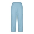 thumbnail image 6 of Women's High Waist Crop Pants Versatile Pull On Trousers for Summer Office Casual and Yoga Wear, 6 of 8