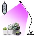 thumbnail image 1 of USB Plant Grow Light Red & Blue Full Spectrum Angle Adjustable Desktop Clamp Growing Lamp for Indoor Plants 5 Dimmable Levels 4/8/12H Timer, 1 of 7