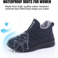 thumbnail image 3 of Winter Boots For Women Snow: Non Slip Winter Boot Ankle Outdoor Comfortable Resistant Flat Booties, 3 of 15