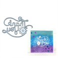 thumbnail image 1 of Metal troquelado TOLOVIS Thank You Floral Feliz Navidad, 1 of 6
