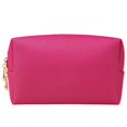 thumbnail image 1 of Bolsa de cosméticos para mujer, de poliuretano, portátil, cuadrada, impermeable, bonita bolsa de viaje para guardar artículos de aseo, 1 of 5
