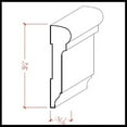 thumbnail image 7 of EWCH17 Colonial Chair Rail 3-1/4" Tall x 13/16" Moulding. Unfinished, 7 of 7