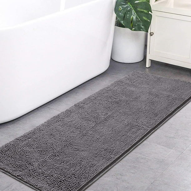 Tapis de bain douche absorbant antidérapant tapis de salle de bain moquette  en peluche no68