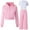 Pink, variant on Fesfesfes Kids Winter Fleece Lined Hoodie fnd T Shirt with Sweatpants 3 Piece Set Cozy Warm Outfit for Boys Girls Cold Weather Activewear Casual Wear Soft Comfortable(Gray,5-6 Years)