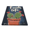thumbnail image 2 of 12x16 inch Canvas Hanging Picture Cactus Potted Plant 'Fresh Life' Slogan,Home Yard Garden,Bedroom,Office Wall Art Decor Painting,Classic Cactus Potted Plant Modern Style Decor Posters Prints, 2 of 6