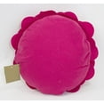 thumbnail image 3 of Fennco Styles Eva's Flower Garden Decorative Throw Pillow Case - 16 inches Round (Fuchsia, 16" Case Only), 3 of 8
