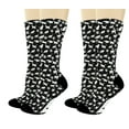 thumbnail image 1 of ThisWear Cat Mom Gifts Best Cat Mom Ever Cat Crew Socks Pat Paws Cat Lover Socks 2-Pairs Novelty Crew Socks, 1 of 5