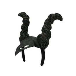 Demonic Queen Horns On Headband Adult Black Demonic Queen Horns On Headband Adult Black