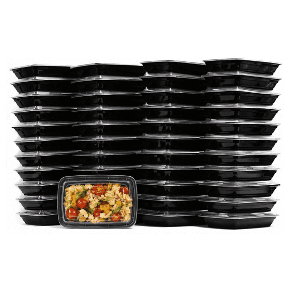 32 oz Meal Prep Containers with Lids, Reusable Airtight Leakproof Food Storage Boxes, Microwave, Freezer and Dishwasher Safe - 5 Pack