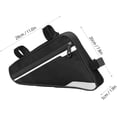 thumbnail image 2 of Bike Bicycle Triangle Frame Bag, Bicycle Storage Bag Pack, Waterproof Bike Triangle Saddle Frame Pouch, Cycling Accessories Pack, for Road, Mountain, Commute Bike, 2 of 9