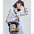 thumbnail image 4 of Bolso de mensajero transparente para el trabajo y viajes de negocios para hombres y mujeres, aprobado para estadios - Bolso de hombro transparente tipo bandolera para eventos deportivos y, 4 of 5