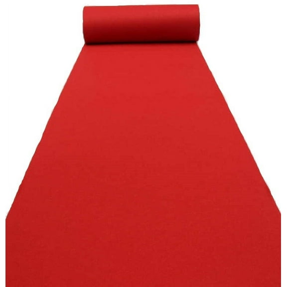 Absolute C150RD 150' x 4' Carpet 150' Length X 4' Wide Red Carpet for Speaker, Sub Box Carpet, RV, Boat, Marine, Truck, Car, Trunk Liner, PA DJ Speaker, Box, Upholstery Liner Carpet