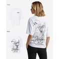 thumbnail image 5 of G West Womens Oversized Gratitude Reaper Tee Black Size- Medium, 5 of 5