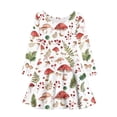 thumbnail image 4 of DISNIMO Mushroom Print Dress Girl Dress Girls Casual Dress Kids Dress Kid Girl 15-16 Long Sleeve Beach Dress Girls Midi Winter Dresses Kids Twirl Dress Girls Swing Dresses Soft Skater Dress Teens, 4 of 6