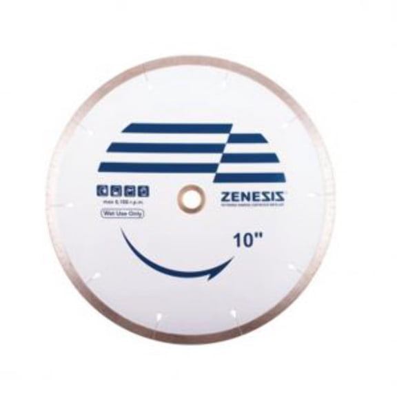 10" Tile Blade (Wet) ZENESIS Grade For Pool Tile, Large Format Porcelain, Pavers & Stone