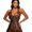Coffee, variant on Women's Gothic Halter Neck Overbust Corset Top, Lace Up Back Bustier Waist Training Shapewear, for Halloween Cosplay, Gothic Costume Party or Themed Events Black L