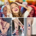 thumbnail image 5 of NSESSHome Clearance American Flag for Outside 8 American Independence Day Stickers Temporary Tattoos Suitable For Any Age Old Young And Children Long-lasting Coloring Suitable For Holiday Parties, 5 of 8