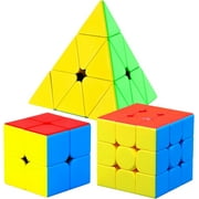 Speed Cube - Moyu Meilong Stickerless Magic Cube Fast Smooth Turning Vivid Colour Puzzle Brain Toy Travel Games, Turns Quicker Than Original