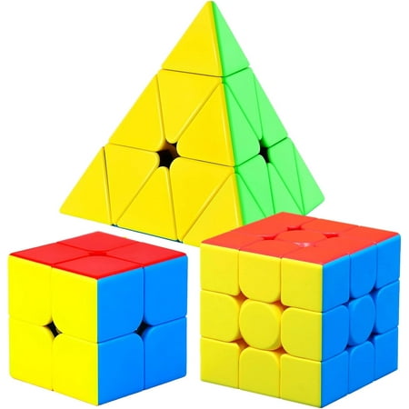 Speed Cube, Stickerless Magic Cube , Fast Smooth Turning Vivid Colour 3D Puzzle Brain Toy Travel Games, Turns Quicker Than Original
