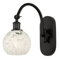 thumbnail image 6 of 518-1W-BB-G1216-6WM Innovations Lighting White Mouchette - 1 Light Arm Swivels Side to Side Wall Sconce In Modern Style-11.5 Inches Tall and 6 Inches, 6 of 7