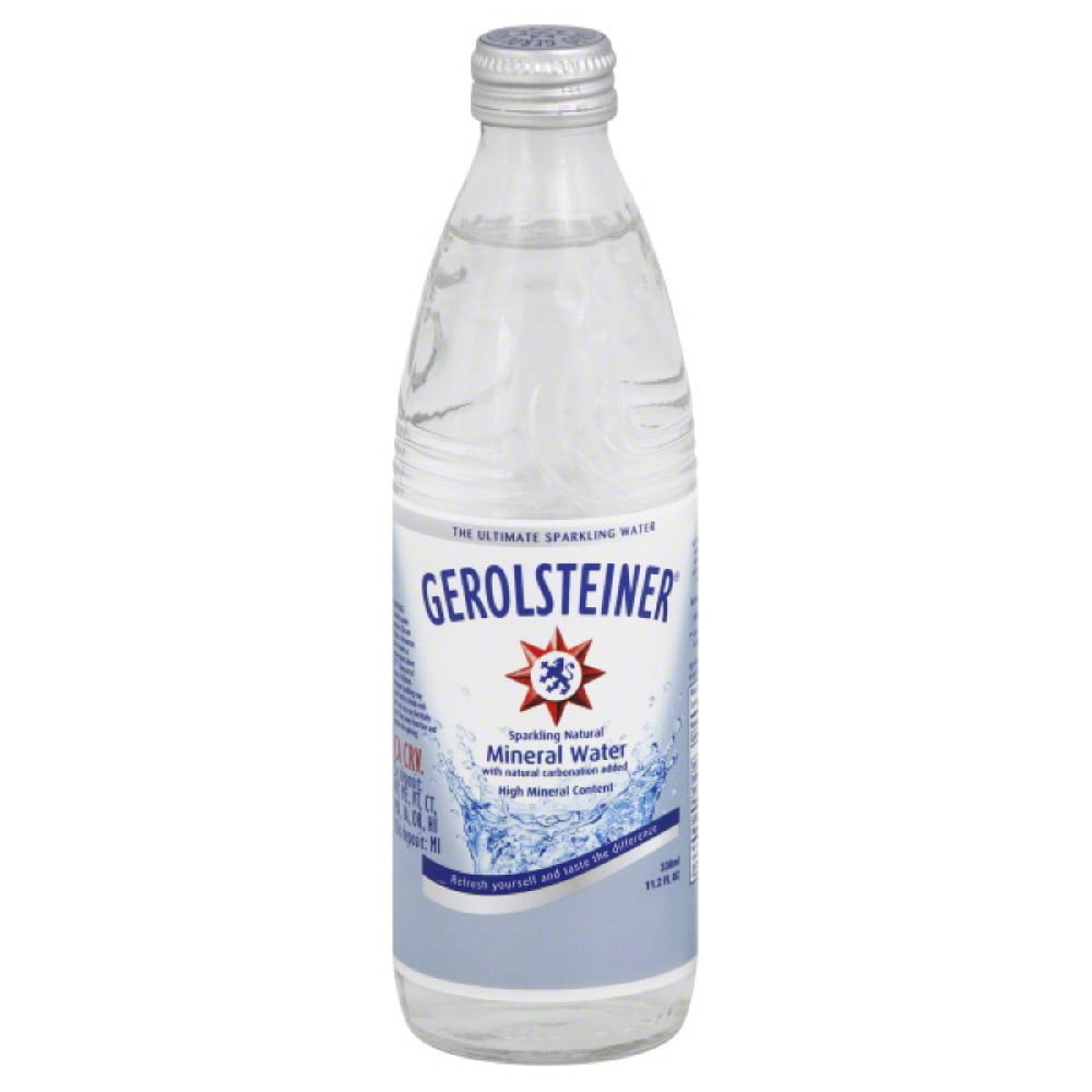 Gerolsteiner Sparkling Natural Mineral Water, 11.2 Fo (Pack of 24) by