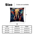 thumbnail image 5 of Elephant Set of 2 Velvet Throw Pillow Covers Inserts with 16x16, 18x18, 20x20 Inches Chair Pillow Covers - Unique Patterns for Throw Pillows for Various Occasions, 5 of 6
