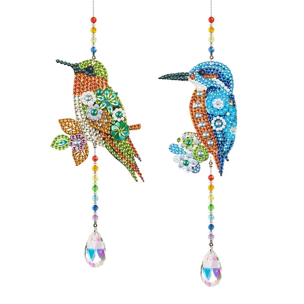 (GSKY2014) Cristal DIY Colibrí Doble Cara (diamante Doble Cara 2 Piezas)