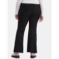 thumbnail image 4 of No Boundaries Ribbed Flare Leggings, 32'' Inseam, 2-Pack, Women's Plus, 4 of 7