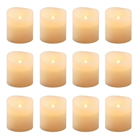 Flickering Battery Operated LED Votive Candles, (Best Battery Operated Window Candles)