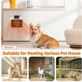thumbnail image 7 of Thermostatic Dog House Heater with Anti-Bite Wires, Wall-Mounted Pet House Heater with 2 Wind Speed Modes (300W/600W), Suitable for Pet House Stoves for Dogs Cats Chickens, 7 of 7