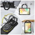 thumbnail image 4 of FJLBDE Case for Samsung Galaxy Tab A7 Lite 8.7 Inch 2021 SM-T220/T225/T227 with 360 Kickstand, Shoulder Strap Carrying Protective Cover, Black, 4 of 6
