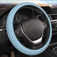 thumbnail image 5 of Salouo Blue Fish Scale Texture Print Elastic Car Steering Wheel Cover - 15'' Non-Slip Car Wheel Cover Protector - Universal Car Accessory for Diverse Cars, 5 of 6
