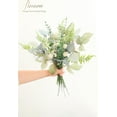 thumbnail image 5 of Artificial Greenery Stems Box Set, 25pcs with 4 Kinds of Faux Greenery Flowers Picks for DIY Bridal Bouquets Wedding Floral Arrangement Table Centerpieces, Tender Green & Sage Green, 5 of 5