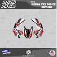 thumbnail image 2 of Kalair GFX Graphics Kit for Honda TRX300EX (2007-2013) Shred Series, 2 of 6