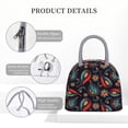 thumbnail image 4 of Easygdp Paisley1 Bolsa de Almuerzo Insulada Grande, Forro de Aluminio, Diseño Espacioso, a Prueba de Fugas, Ideal para Trabajo, Picnics, Viajes y Actividades al Aire Libre, 4 of 6