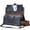 Blue Leatherette, variant on STOVER Garment Travel Duffle Bag, Large 2-in-1 Convertible Carry-on Luggage (Black Leatherette)