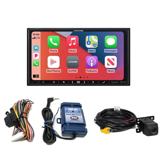 Alpine ILX-407 7-inch Multimedia Receiver with SWI-RC Steering Wheel Interface, and HCE--C114 Back Up Camera