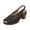 Black, variant on Cutout Block Heels, Summer Shoes, Casual Leather Sandals, Wide Width Shoes for Women, Women's Slingback Sandals, Block Heel Cut-Out Vamp Peep Toe Slingback Women's Sandals, Beige 9