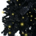 thumbnail image 6 of Naomi Home 9ft Black Christmas Tree with Lights, Unique Dusky Christmas Tree Prelit with 2392 Branch Tips, 950 Warm Lights and Metal Stand, Aritificial Christmas Tree, 6 of 9