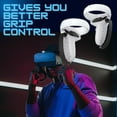 thumbnail image 2 of Controller Grip for Oculus Quest 2 Accessories Grips Cover for VR Touch Controllers Covers Protector with Non-Slip Thumb Grips 1Pair Black, 2 of 8