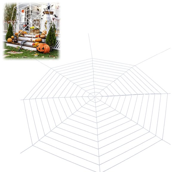 Spider Webs Halloween Decorations Outdoor,White Fake Spider Web,Halloween Party Hanging Decorations