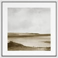 thumbnail image 2 of PixonSign Framed Canvas Wall Art Aerial View Cloudy Stormy Desert Landscape Print Nature Wilderness Fine Art Farmhouse/Country Minimal Artwork for Living Room, Bedroom, Office - 24"x24" White, 2 of 5