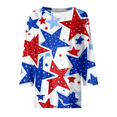 thumbnail image 5 of KDDYLITQ Womens 250th Anniversary Usa Tshirt July 4th Usa Flag Crew Neck Tees Freedom 250 Years Birthday Independence Blouses National Flag Print Graphic 3/4 Sleeve Tops Royal Blue L, 5 of 6