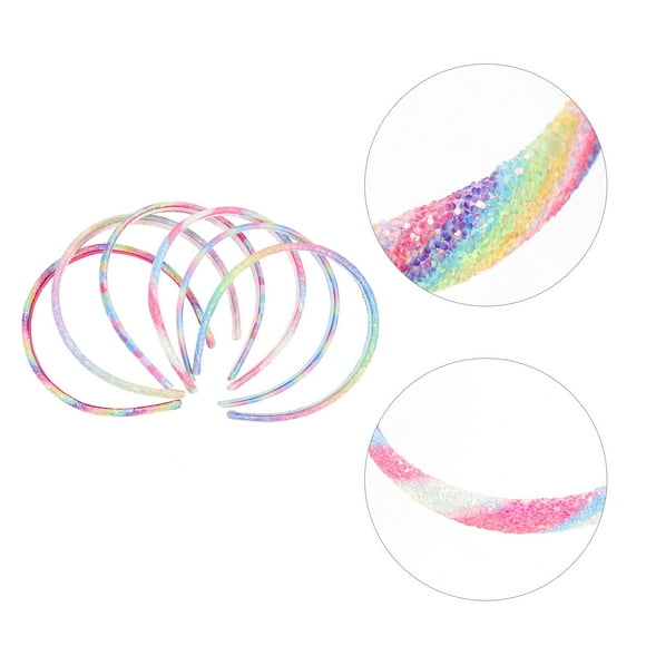 OULII 6Pcs Mermaid Hair Clip with Glitter Assorted Color for Women's Cosplay Photo Props