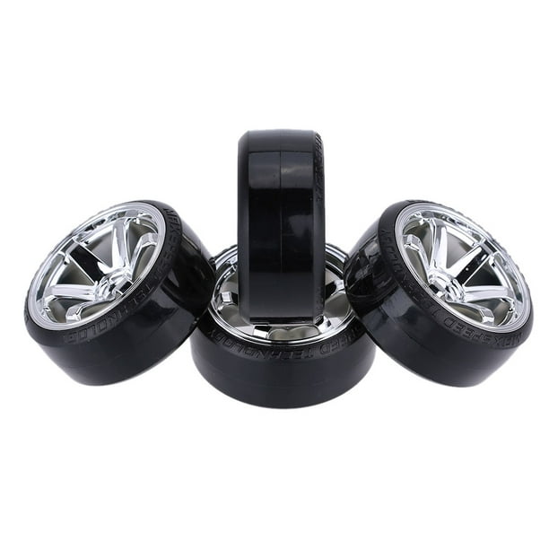 4PcsSet 110 Drift Voiture Pneus Dur de Remplacement pour HSP Tamiya HPI Kyosho sur la Route Voiture à la Dérive