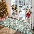 thumbnail image 3 of Moynesa Christmas 2'x6' Runner Rugs for Hallway, Washable Cream Kitchen Rug Carpet Runner,Non-Slip Low Pile Soft Winter Moroccan Holiday Xmas Decor Modern Mat for Entrance Bedroom Laundry, 3 of 12