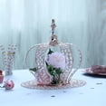 thumbnail image 5 of Efavormart 14" Rose Gold Crystal Metallic Royal Crown Cake Topper with 168 Acrylic Beads For Wedding Birthday Party Special Event, 5 of 11