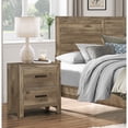 thumbnail image 6 of Miekor Furniture Bedroom Wooden Nightstand 1pc Weathered Pine Finish 2x Drawers Transitional Style Furniture B5A9575, 6 of 9