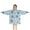 Blue Christmas Snowflake, variant on Blue Christmas Snowflake Pattern Blanket Hoodies for Kids 6-13YR Oversize Wearable Blanket Hoodies for Boys Girls Teens